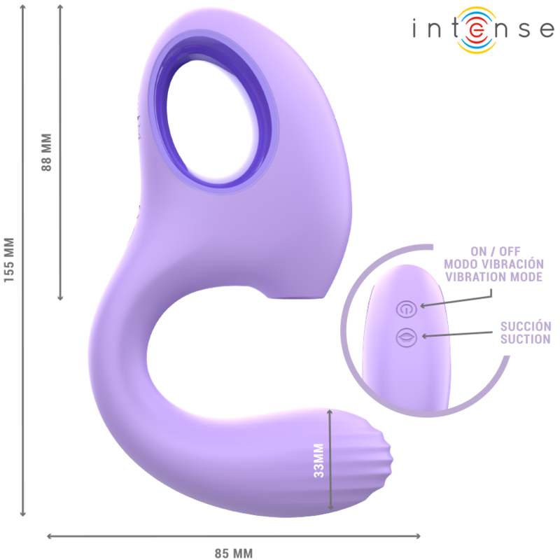 Stimulateur Clitoridien Baxter Violet - Intense