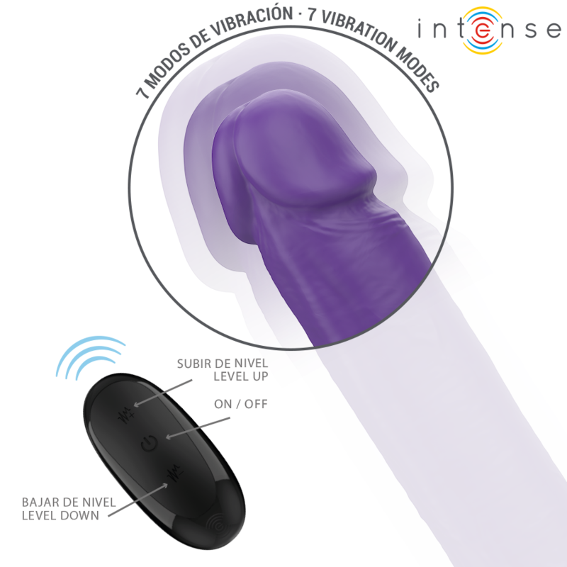 Gode Double Vibrant Gunter 40cm Violet - Intense