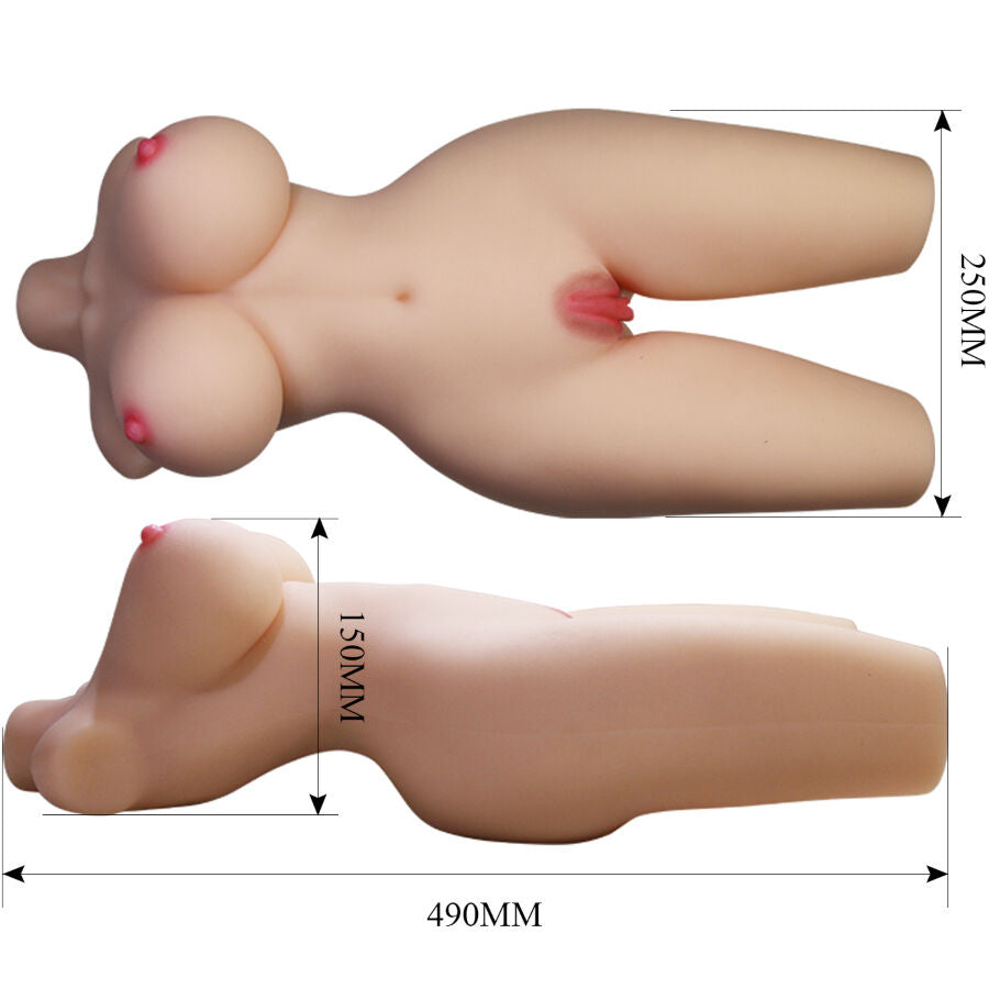 Realistischer Torso-Masturbator Tiffany mit zwei Öffnungen - Crazy Bull