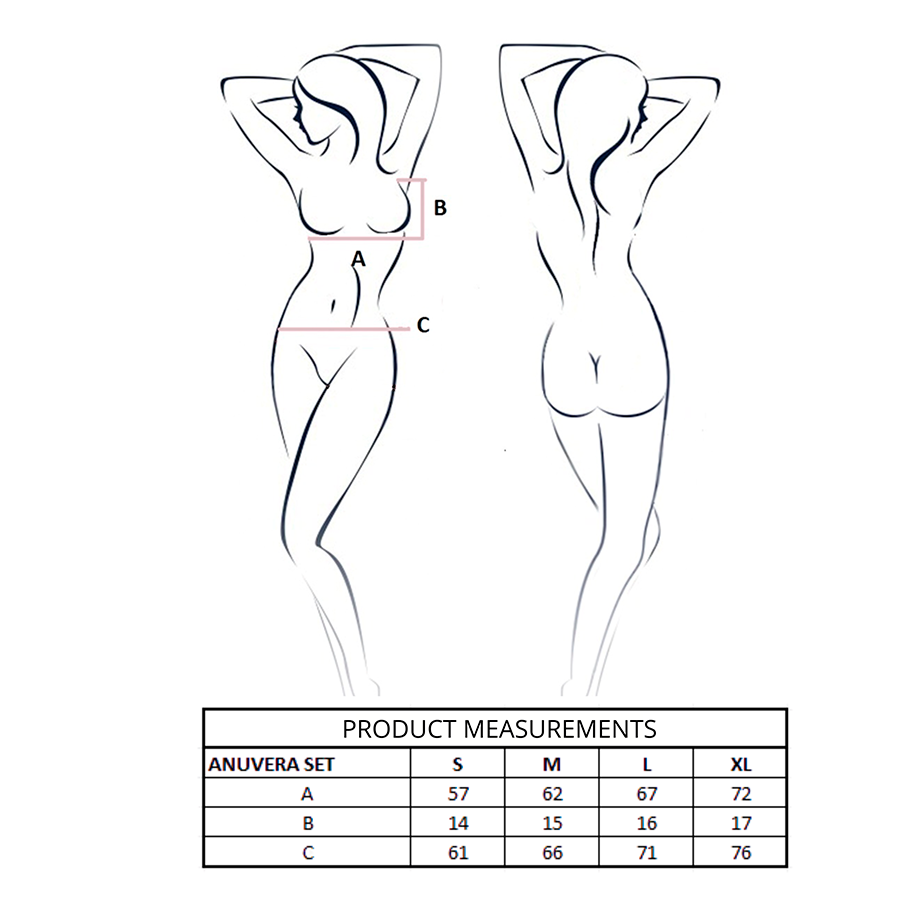 Ensemble Lingerie Anuvera Blanc S/M - Passion