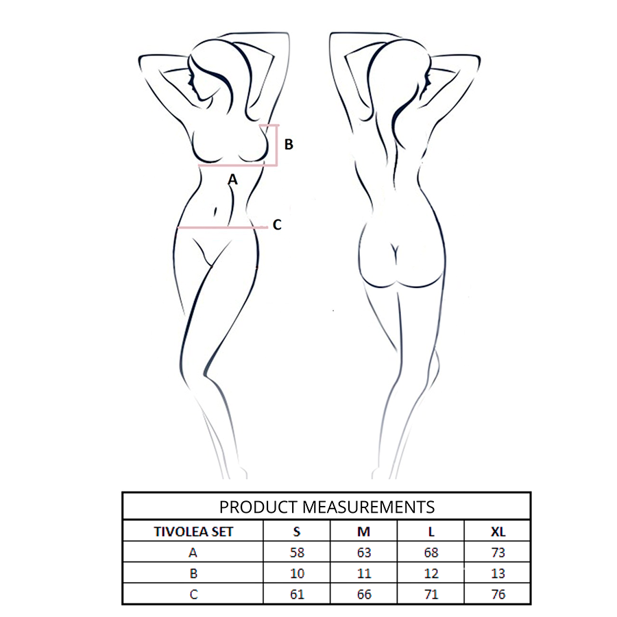 Ensemble Lingerie Soutien-Gorge + String Tivolea Violet L/XL - Passion