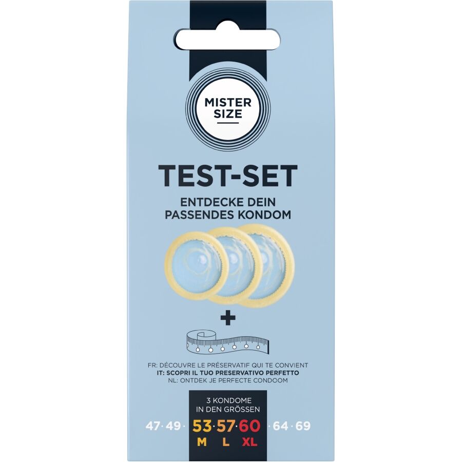 Kit test préservatifs 3 tailles + mètre - Mister Size - MISTER SIZE