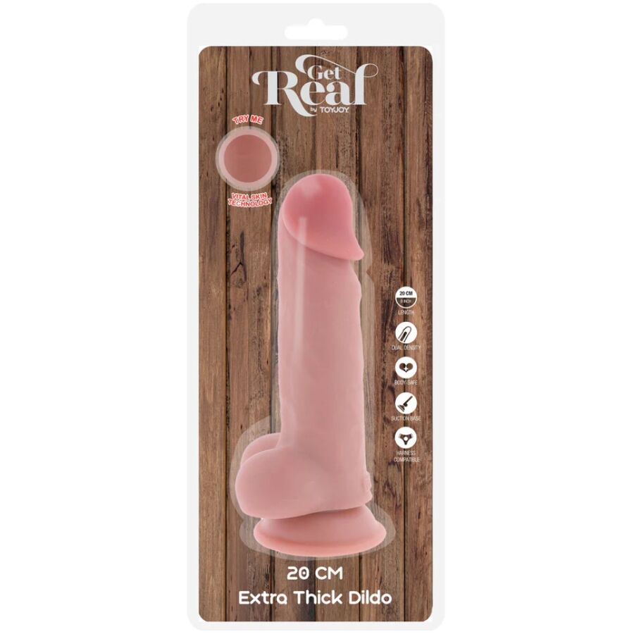 Gode Réaliste Get Real Deluxe Extra Thick 20cm - ToyJoy
