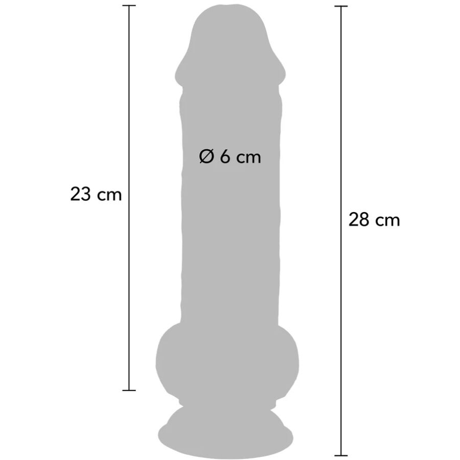 Gode Réaliste Get Real Deluxe Extra Épais 28cm - ToyJoy