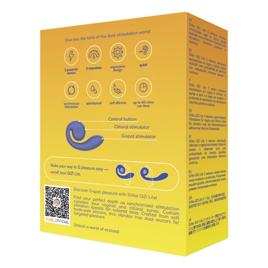 Vibrateur Double Stimulation Gizi Lite Violet - Snail Vibe