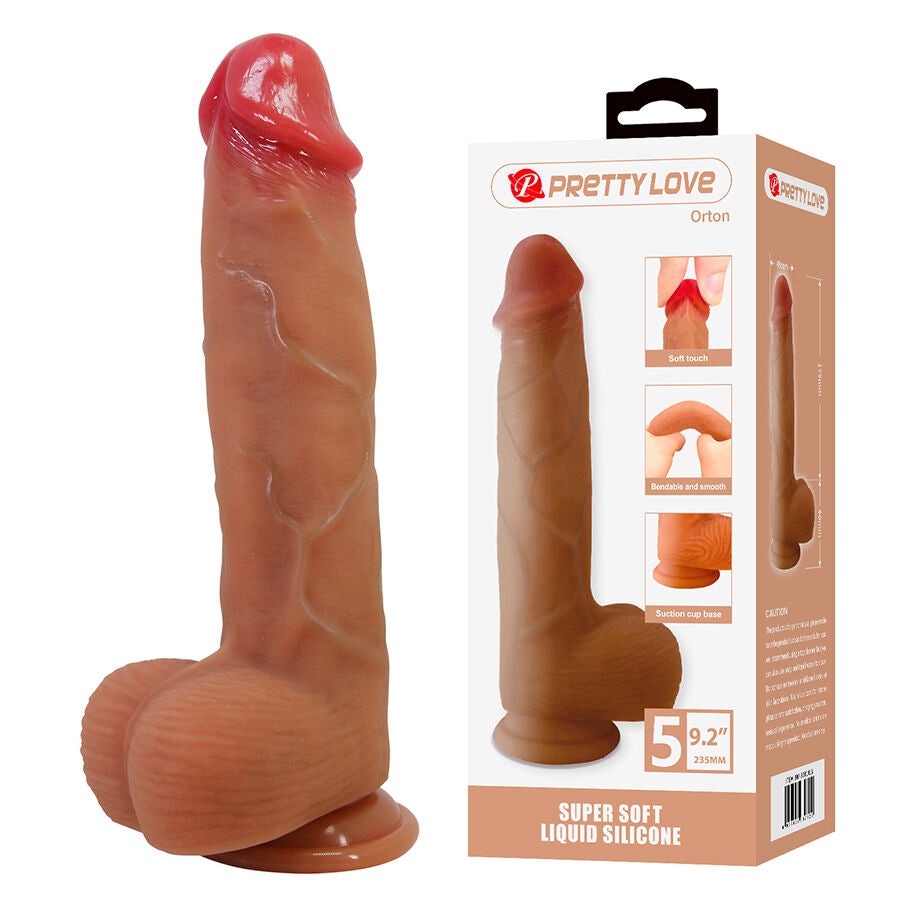 Godemiché Réaliste Pretty Love Orton avec Ventouse 23,5cm