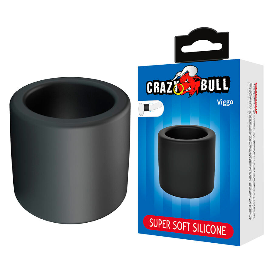 Anneau Pénien Viggo Silicone Liquide Noir - Crazy Bull