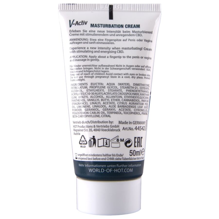 Gel Lubrifiant Chauffant HOT CBD Unisexe 100ml - HOT