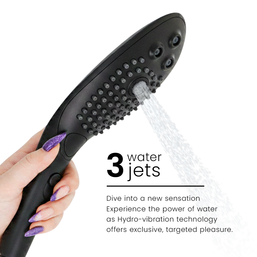 Pommeau de Douche Stimulant Wave Noir - Womanizer