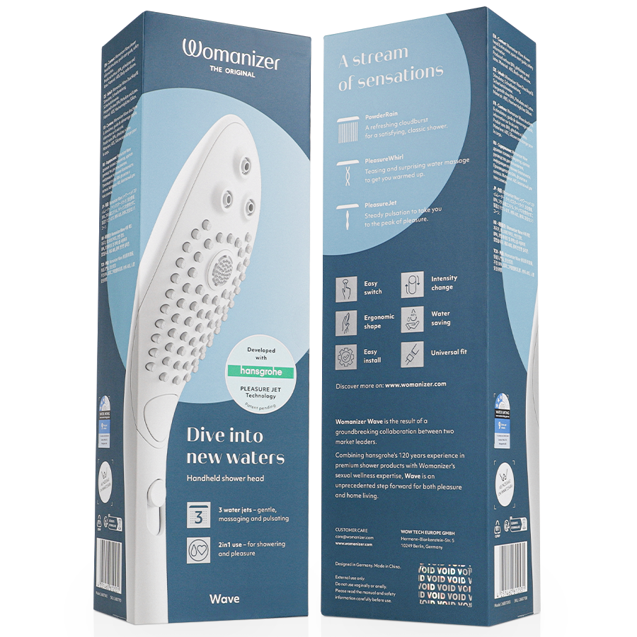 Pommeau de Douche Stimulant Womanizer Wave Blanc - Womanizer