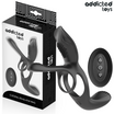 Anneau Double Pénis avec Stimulateur Clitoridien - Addicted Toys