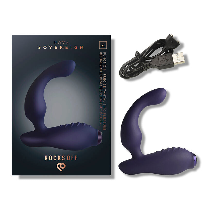 Mini Baguette Rechargeable 16 Fonctions Rose Pivoine - Rocks-Off