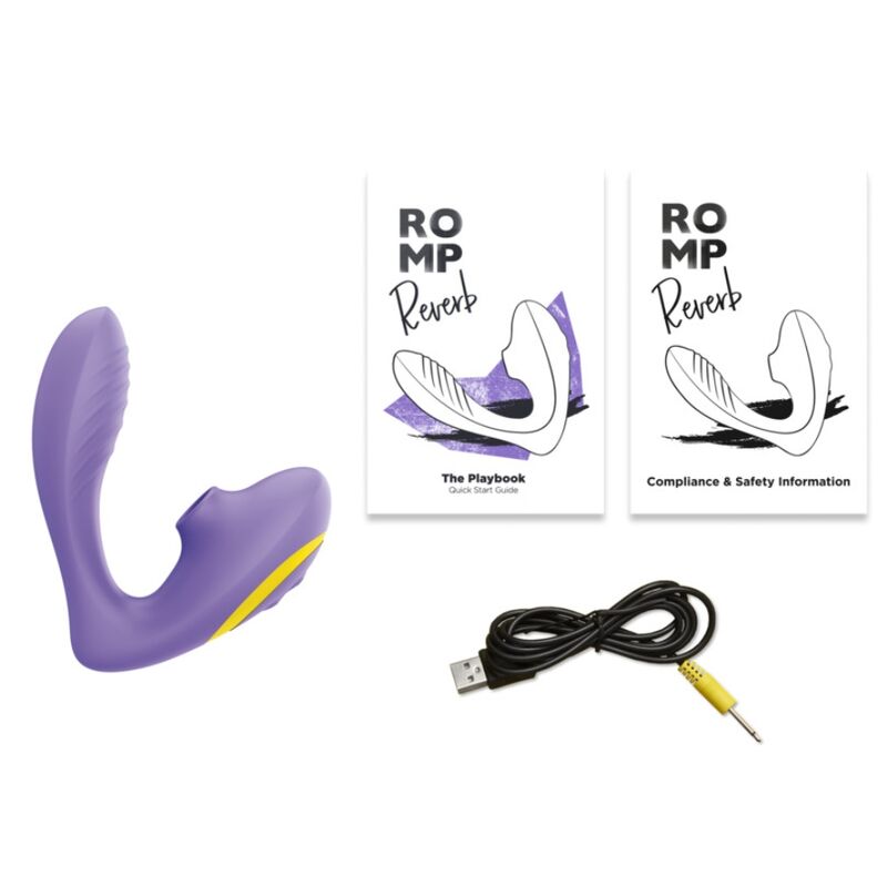 Stimulateur Point G et Succion Clitoriale Reverb Violet - ROMP