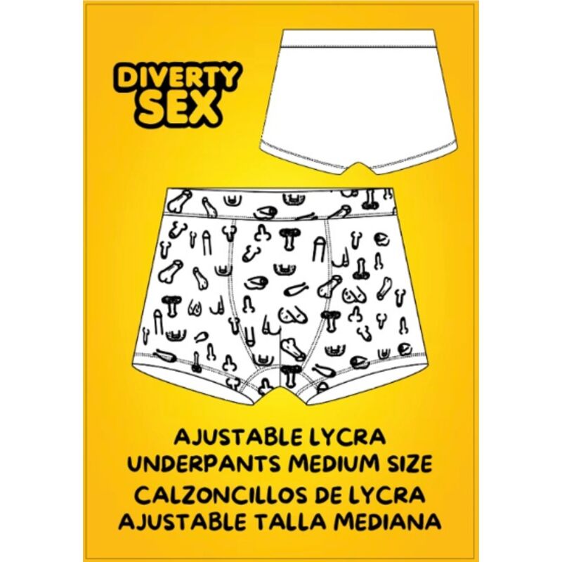 Boxer Sans Coutures Imprimé Pénis Taille M - Diablo Picante