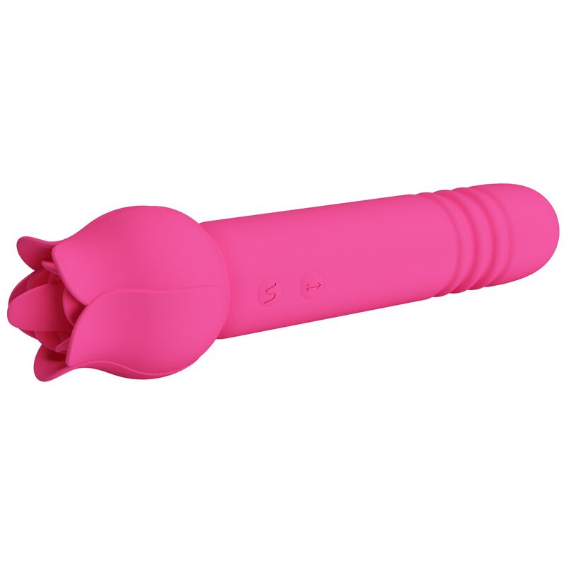 Wiederaufladbarer Vibrator Chaley Pink für orale Stimulation - Pretty Love