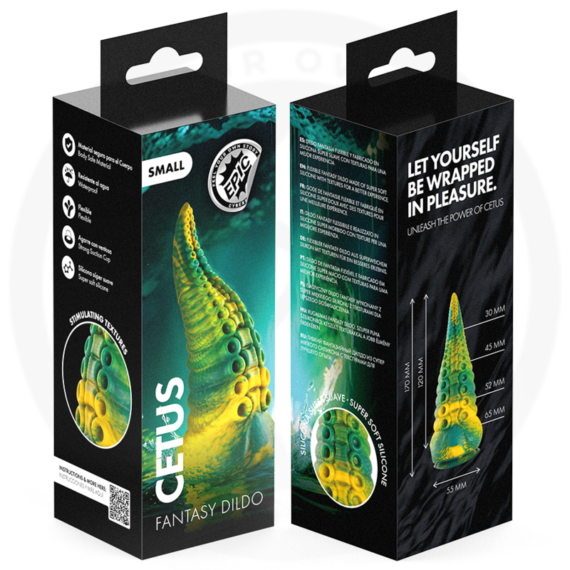 EPIC - GODEMICHET CETUS VERT À TENTACULE PETITE TAILLE