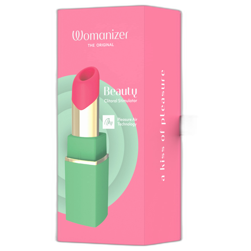 WOMANIZER - STIMULATEUR CLITORIAL À SUCCION BEAUTÉ 6 NIVEAUX D'INTENSITÉ VERT ET ROSE