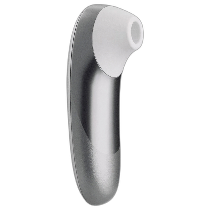 Womanizer Pro Stimulateur Clitoridien Succion 11 Niveaux Gris Argenté