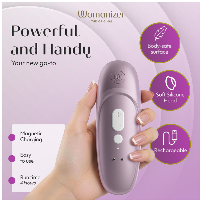 WOMANIZER - STIMULATEUR CLITORIAL PRO À SUCCION 11 NIVEAUX D'INTENSITÉ LILAS