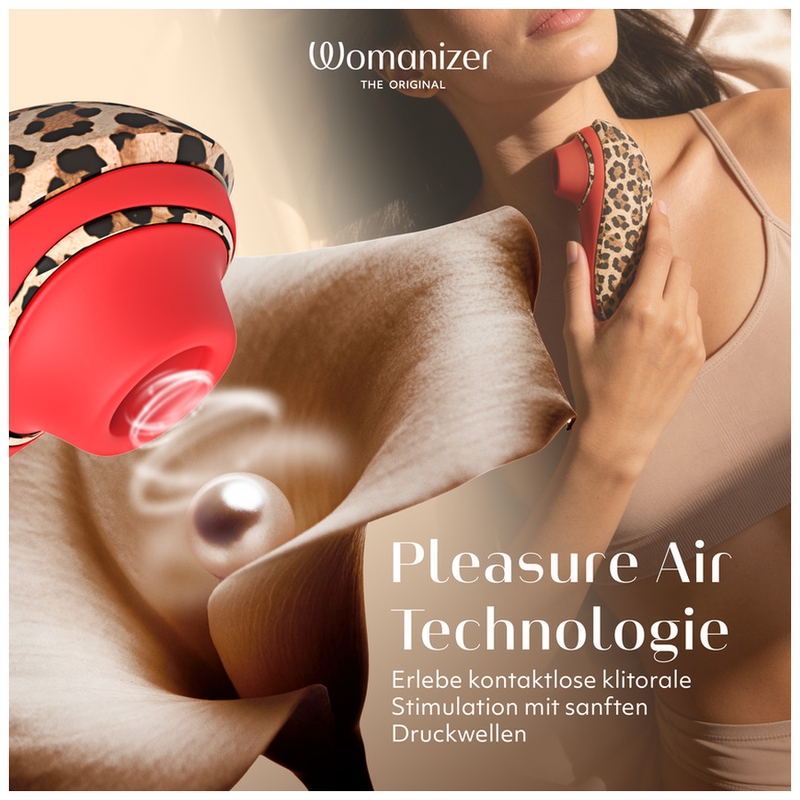 WOMANIZER - LIBERTY 2 STIMULATEUR CLITORIAL À SUCCION 8 NIVEAUX D'INTENSITÉ IMPRIMÉ LÉOPARD