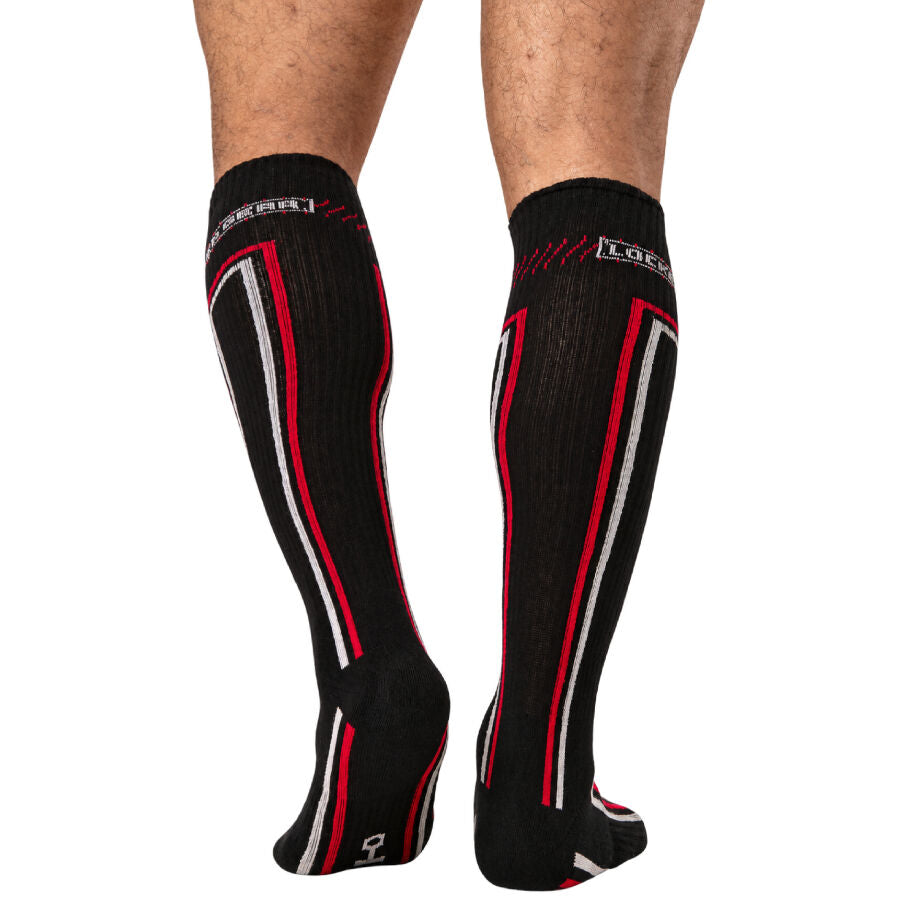 LOCKER GEAR - CHAUSSETTES PISTON HAUTES BLEUES TAILLE UNIQUE
