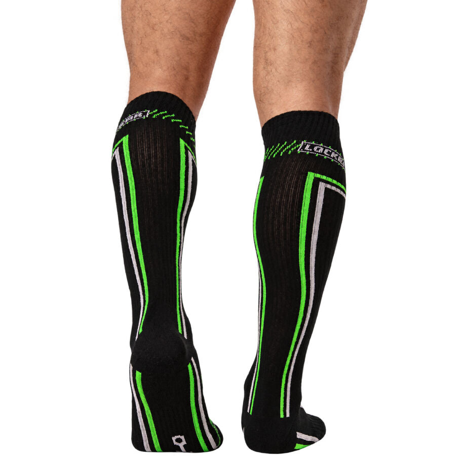 LOCKER GEAR - CHAUSSETTES PISTON HAUTES BLEUES TAILLE UNIQUE
