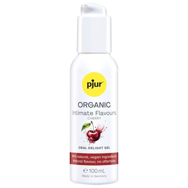 PJUR - GEL DÉLICIEUX ORAL BIO POUR LES AMOUREUX INTIMES À LA CERISE 100 ML