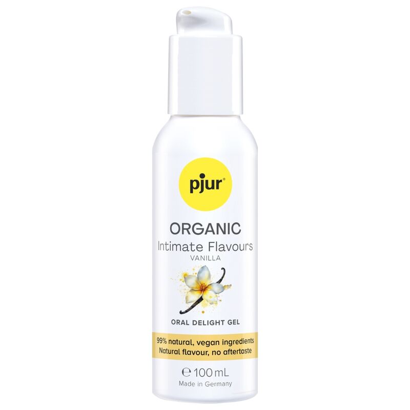 PJUR - GEL DÉLICIEUX ORAL À LA VANILLE BIO POUR UNE SALADE INTIME 100 ML
