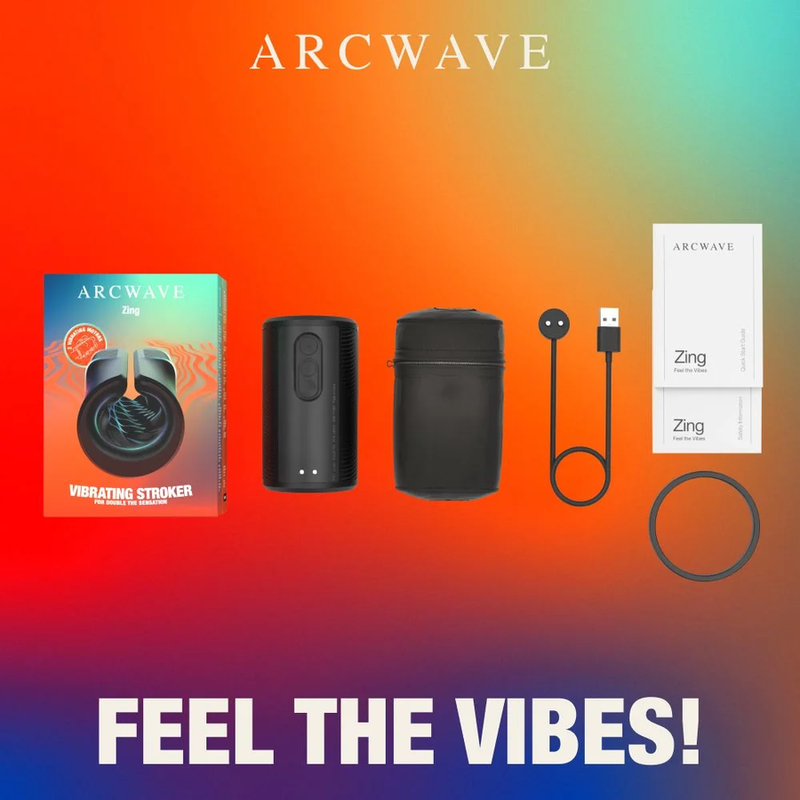 Arcwave Zing Sextoy Masculin Vibrant Double Moteur Noir