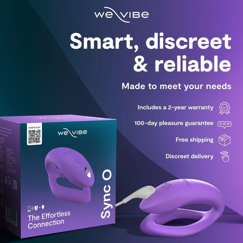 We-Vibe Sync O Stimulateur Clitoridien Couples Violet Clair