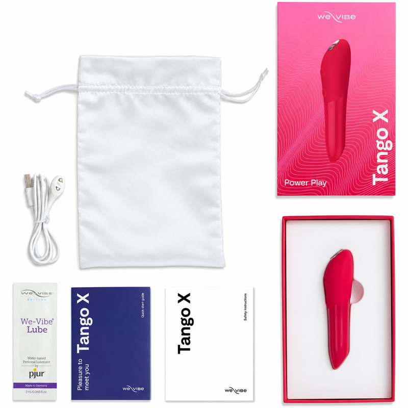 We-Vibe Tango X Vibromasseur Couple Télécommandé Rechargeable Rouge