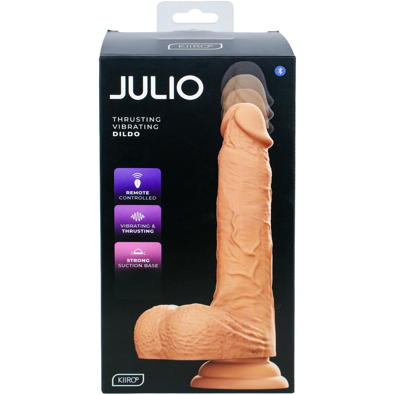 KIIROO - JULIO GODEMICHET RÉALISTE AVEC POUSSÉES AUTOMATIQUES, VIBRATION ET TÉLÉCOMMANDE SANS FIL