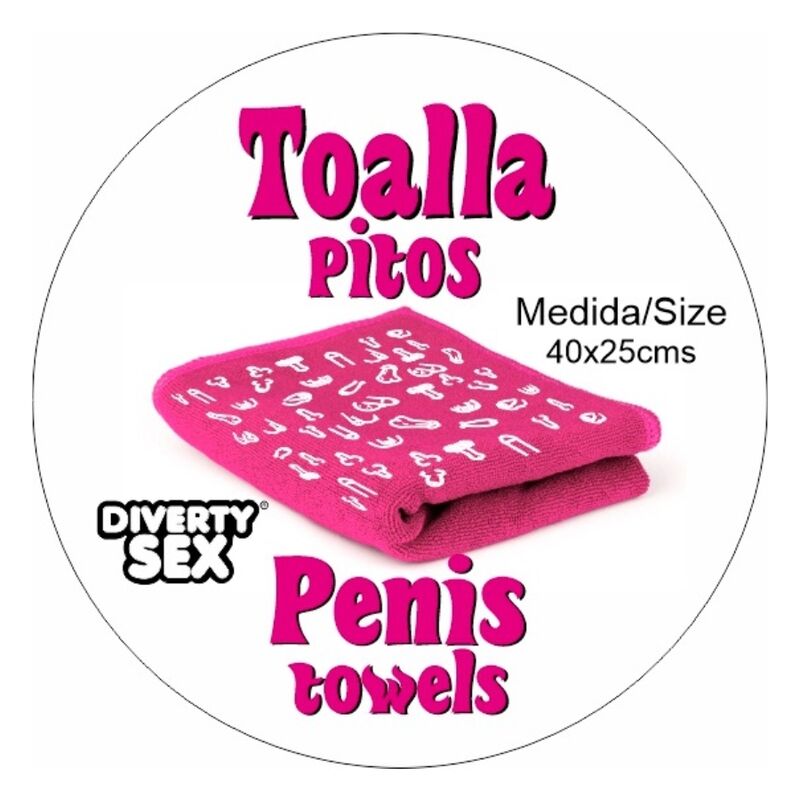 DIABLO PICANTE - SERVIETTE FUCHSIA (40 X 15) PÉNIS