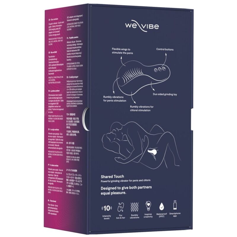 WE-VIBE - VIBRATEUR DOUBLE FACE POUR COUPLES À TOUCHER PARTAGÉ VIOLET