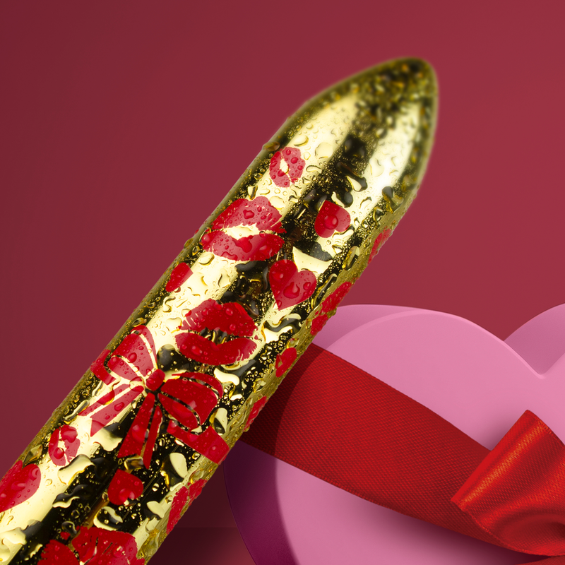 ROCKS-OFF - GIFTING LOVE MINI VIBRATEUR BULLET RECHARGEABLE AVEC 16 FONCTIONS OR
