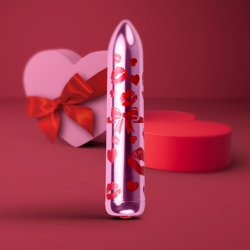 ROCKS-OFF - GIFTING LOVE MINI VIBRATEUR BULLET RECHARGEABLE AVEC 16 FONCTIONS ROSE