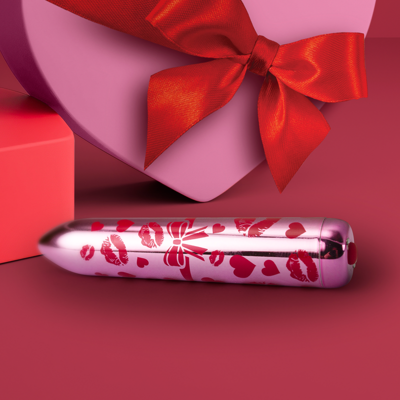 ROCKS-OFF - GIFTING LOVE MINI VIBRATEUR BULLET RECHARGEABLE AVEC 16 FONCTIONS ROSE