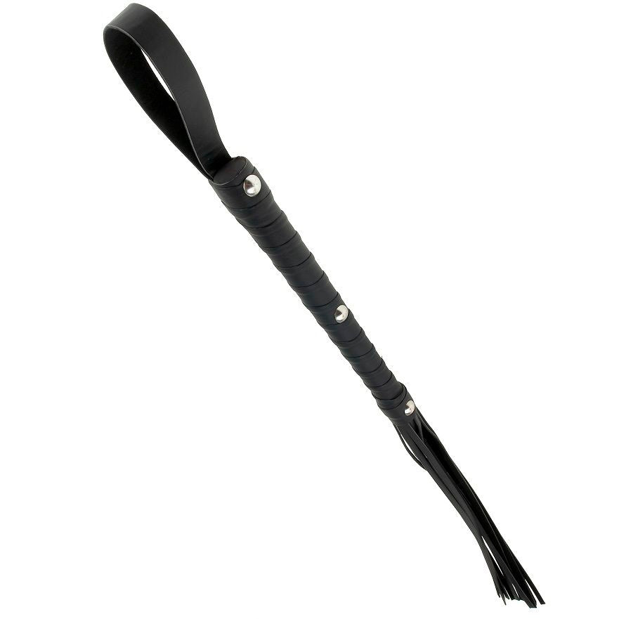 Fouet BDSM Deluxe Cat-O-Nine Tails Noir - Fetish Fantasy