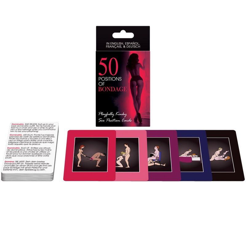 Jeu de Cartes Érotiques 50 Positions Bondage - Kheper Games