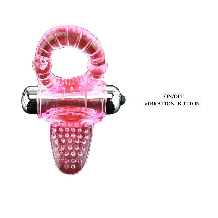 Baile - Anneau Pénien Vibrant avec Stimulateur Clitoris - Rose