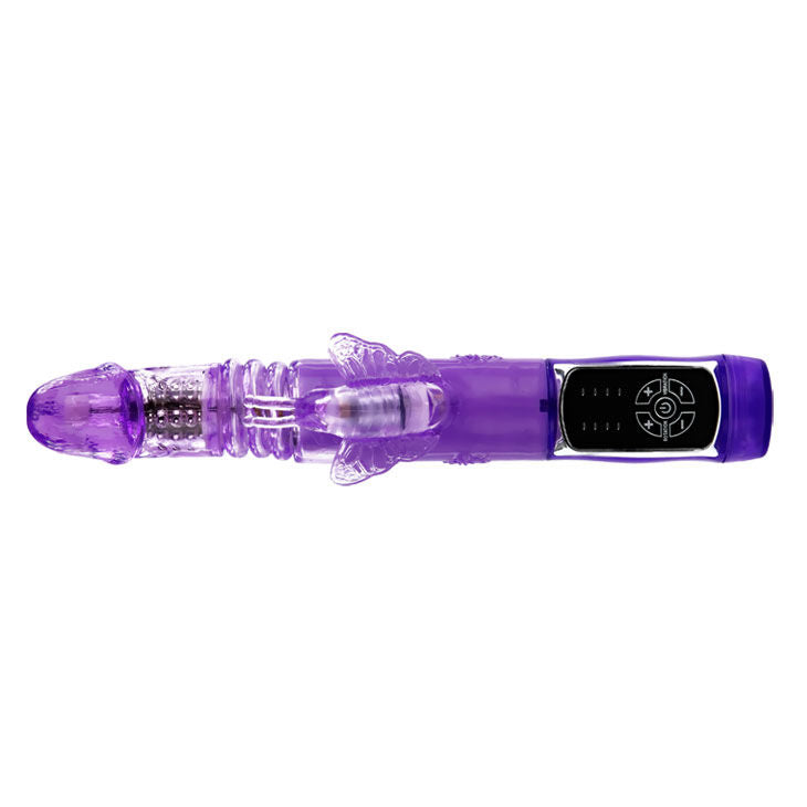 Baile - Vibro rabbit avec billes rotatives Butterfly Prince - Violet