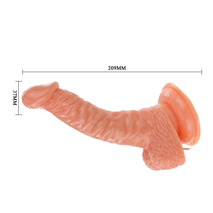 Baile - Gode Vibrant Réaliste Rotatif avec Ventouse - 20,5 cm