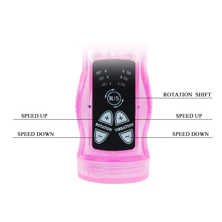 Baile - Mini Vibromasseur Rabbit Rotatif 23 cm - Mauve