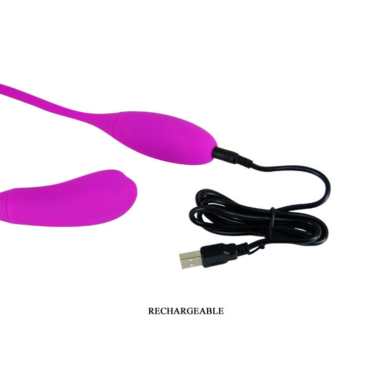 Stimulateur Double Pretty Love Fonction Chatouille Rose