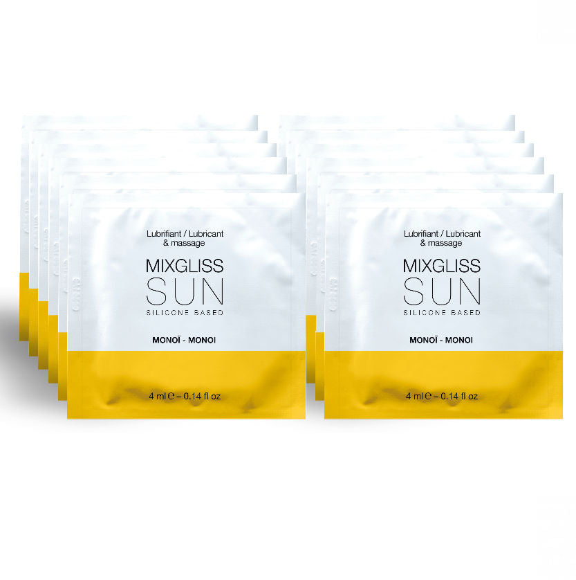 Lubrifiant silicone arôme monoï 12 unidoses 4ml - Mixgliss - MIXGLISS