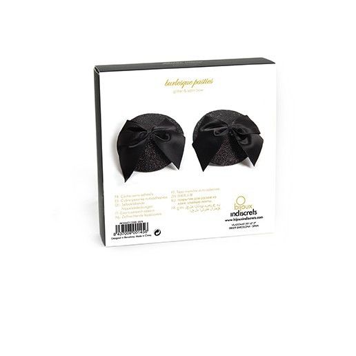 Bijoux Indiscrets - Cache-seins burlesques brilant - Noir
