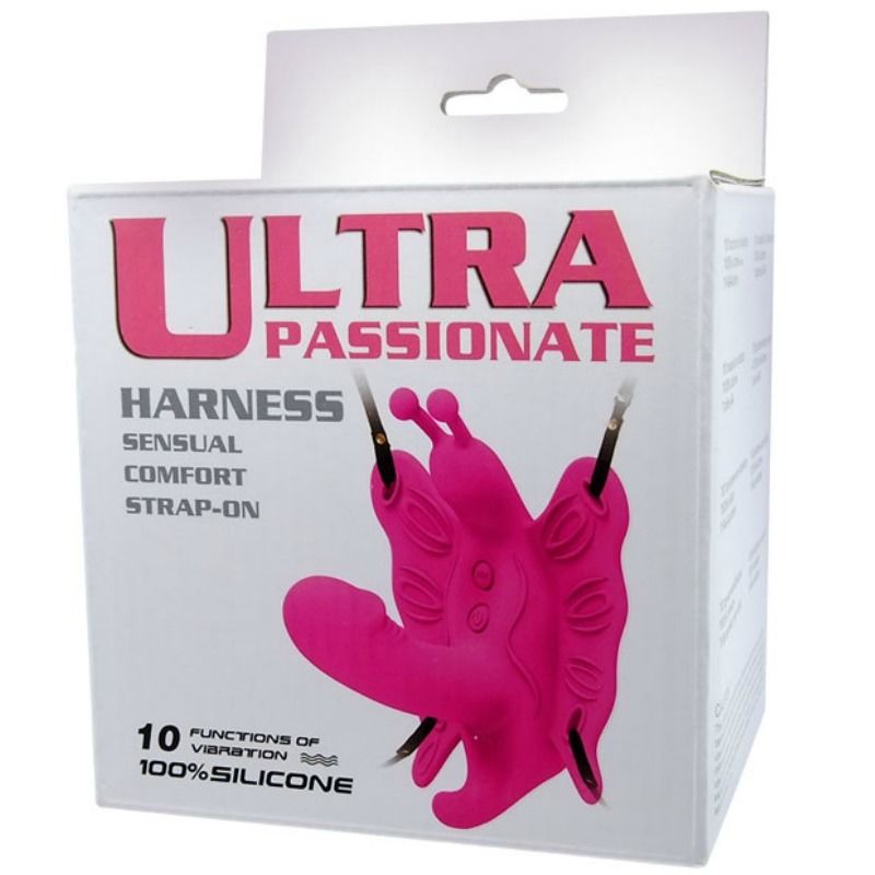 Baile - Harnais Vibrant en Forme de Papillon avec Mini Gode pour Femme