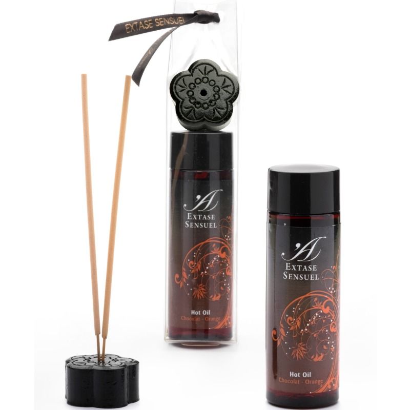 Huile Massage Chauffante Extase Chocolat Orange 100ml - Extase