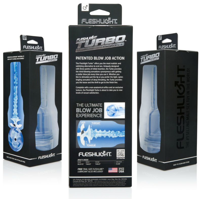 Simulateur de Fellation Bleu Turbo Thrust - Fleshlight