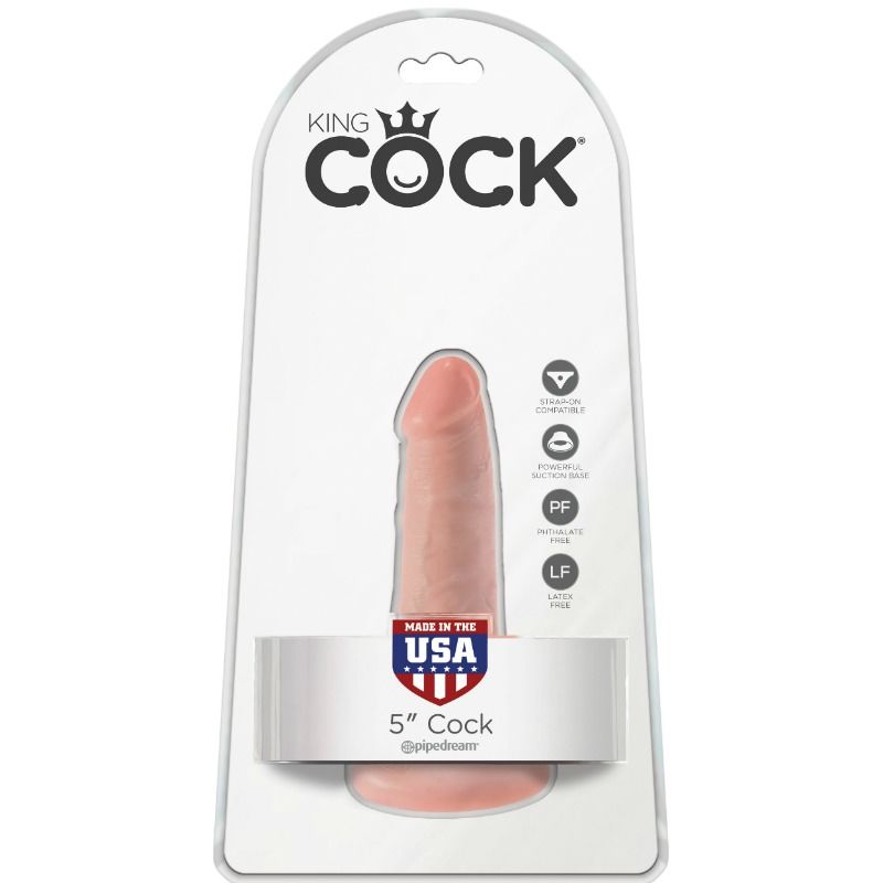 Gode Réaliste King Cock avec Couilles 14cm Chair - Pipedream